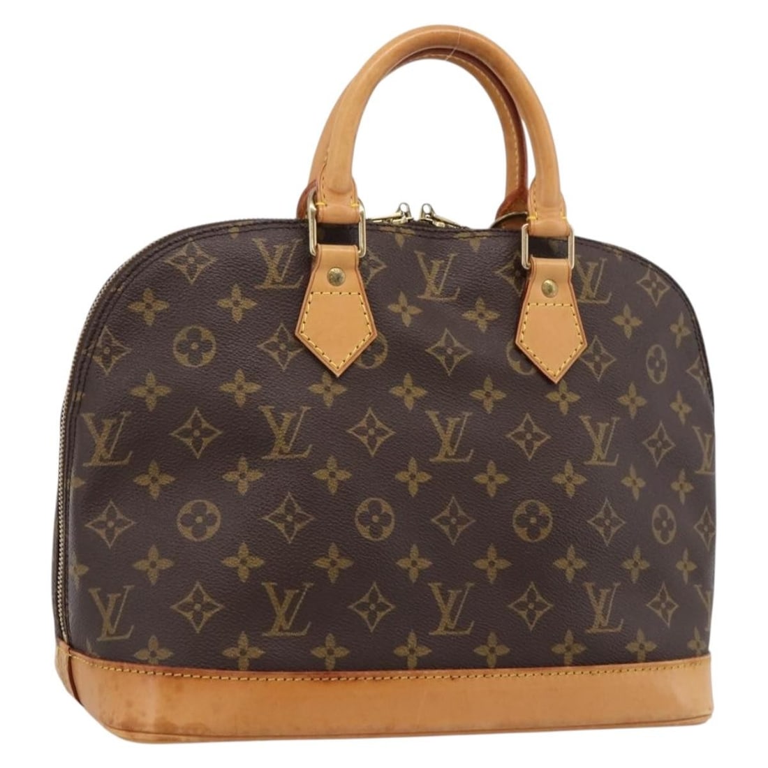 Louis Vuitton Alma M51130 Monogram Canvas Handbag France: Louis Vuitton Alma M51130 Monogram Canvas Handbag France Louis Vuitton Alma handbag in Monogram canvas with a structured silhouette and top handles. Made in France, this women's handbag is offered wit