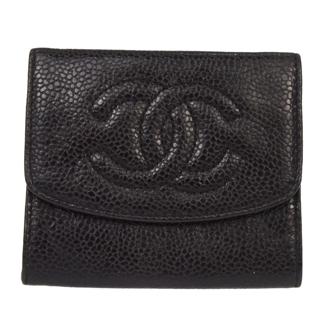 Chanel Timeless CC Black Calfskin Bifold Wallet: Chanel Timeless CC Black Calfskin Bifold Wallet Chanel Timeless CC bifold wallet in black calfskin with a compact, classic design. Condition is very good. Specifications Brand: Chanel Model: Timeless 