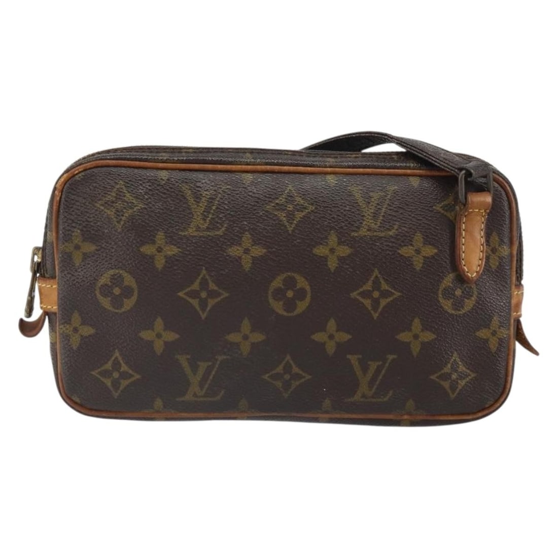 Louis Vuitton Pochette Marly Bandouliere Shoulder Bag Monogram Canvas: Louis Vuitton Pochette Marly Bandouliere Shoulder Bag Monogram Canvas Louis Vuitton Pochette Marly Bandouliere in brown monogram canvas. This vintage shoulder bag is made in France and shows honest we