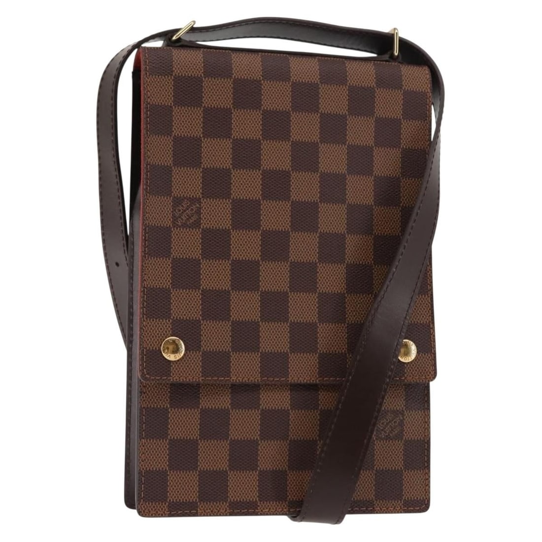 Louis Vuitton Portello N45271 Damier Ebene Canvas Shoulder Bag: Louis Vuitton Portello N45271 Damier Ebene Canvas Shoulder Bag Louis Vuitton Portello shoulder bag in Damier Ebene canvas. This women's bag is made in France and shows reasonable wear and tear consist