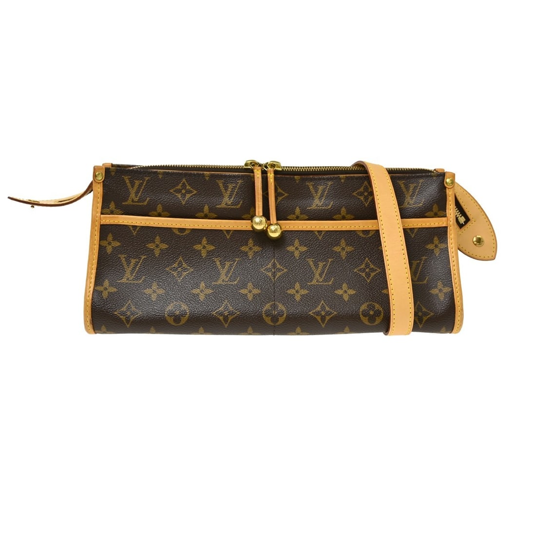 Louis Vuitton Popincourt Long Monogram Canvas Shoulder Bag M40008: Louis Vuitton Popincourt Long Monogram Canvas Shoulder Bag M40008 Vintage Louis Vuitton Popincourt Long shoulder bag in brown monogram canvas with leather trim. This medium bag features a zip closure,
