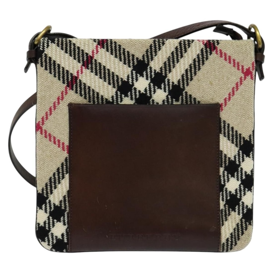 Burberry Nova Check Shoulder Bag Beige Canvas: Burberry Nova Check Shoulder Bag Beige Canvas This Burberry Nova check shoulder bag is crafted from beige canvas and designed for women. It features the signature Nova check pattern, complemented by l