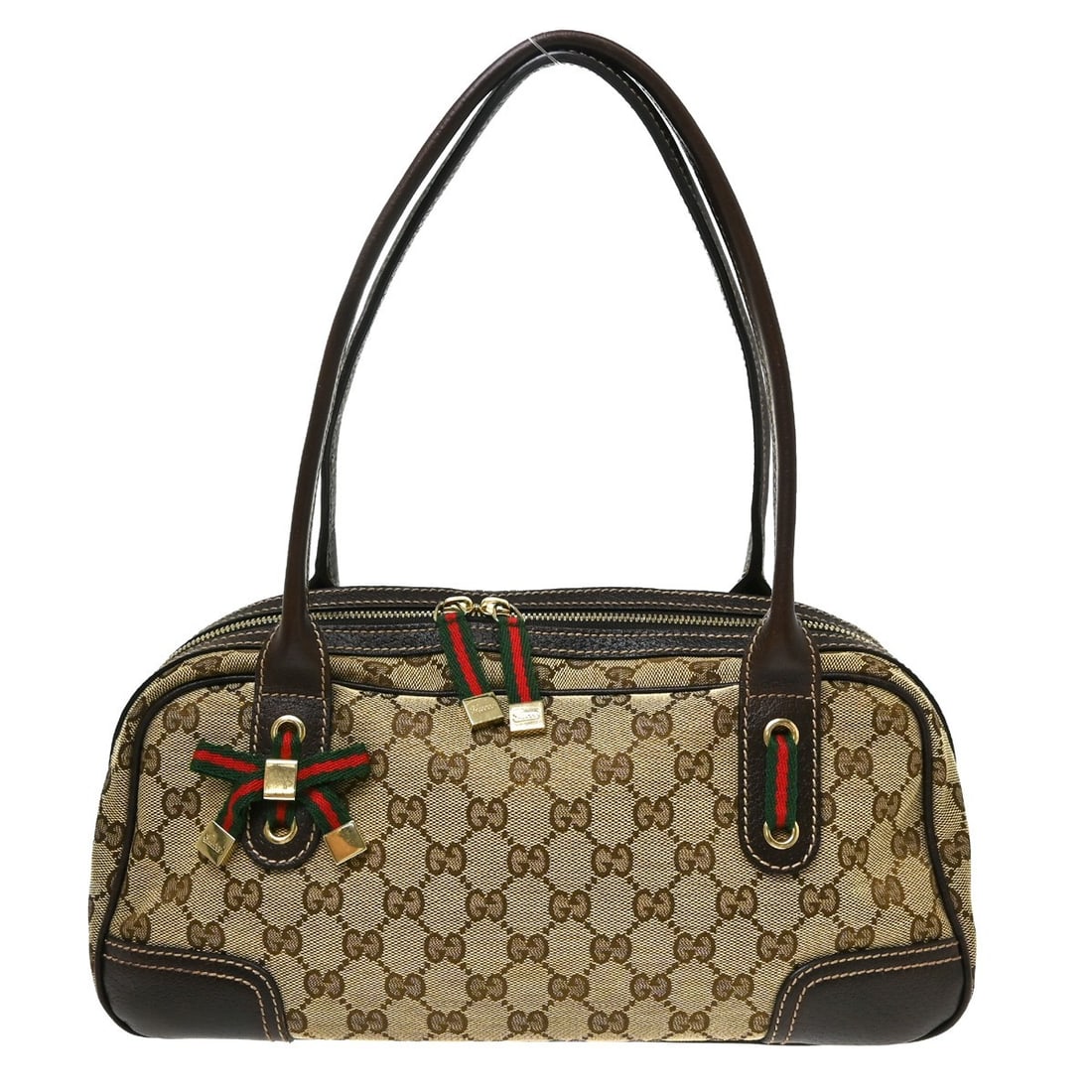 Gucci Shelly GG Canvas Leather Medium Tote in Beige (1 of 11)