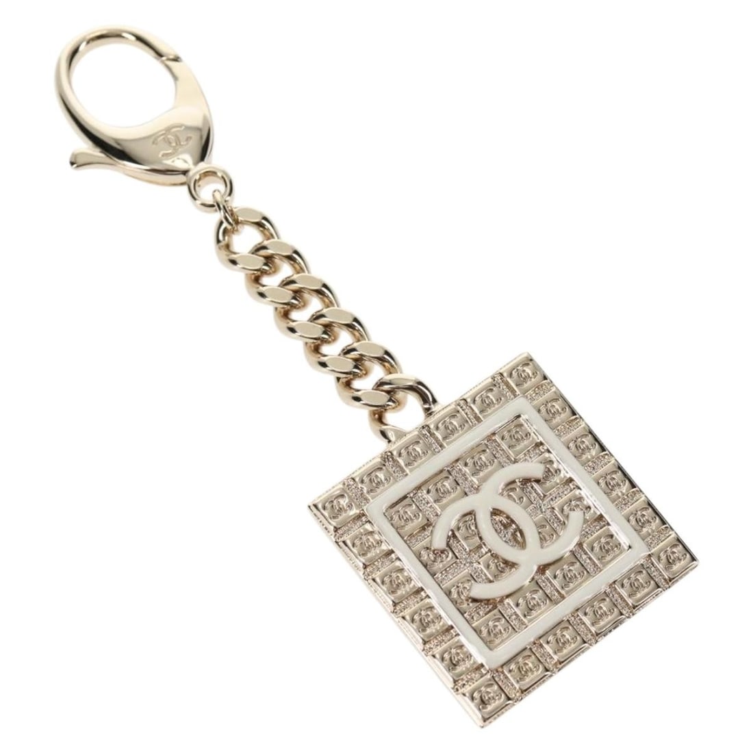 Metal Key Holder CHANEL CC Gold Tone with Box (1 of 11)