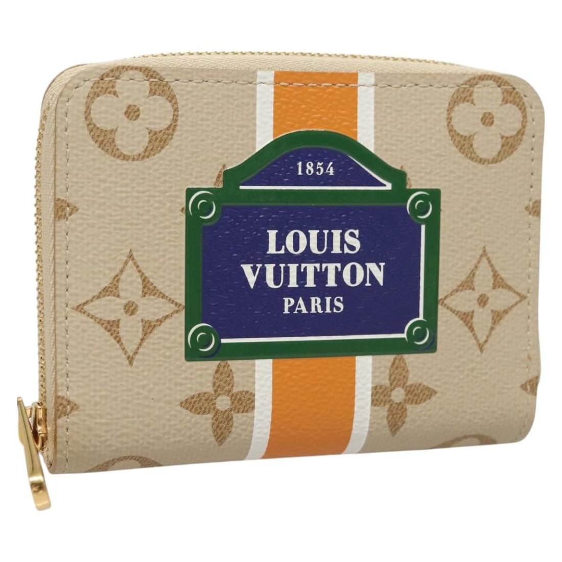 Louis Vuitton M82691 Monogram Canvas Coin Purse Beige: Louis Vuitton M82691 Monogram Canvas Coin Purse Beige Louis Vuitton Zippy Coin Purse in beige Monogram Canvas, made in France. This coin purse comes with a dust bag and item box. It is described as be