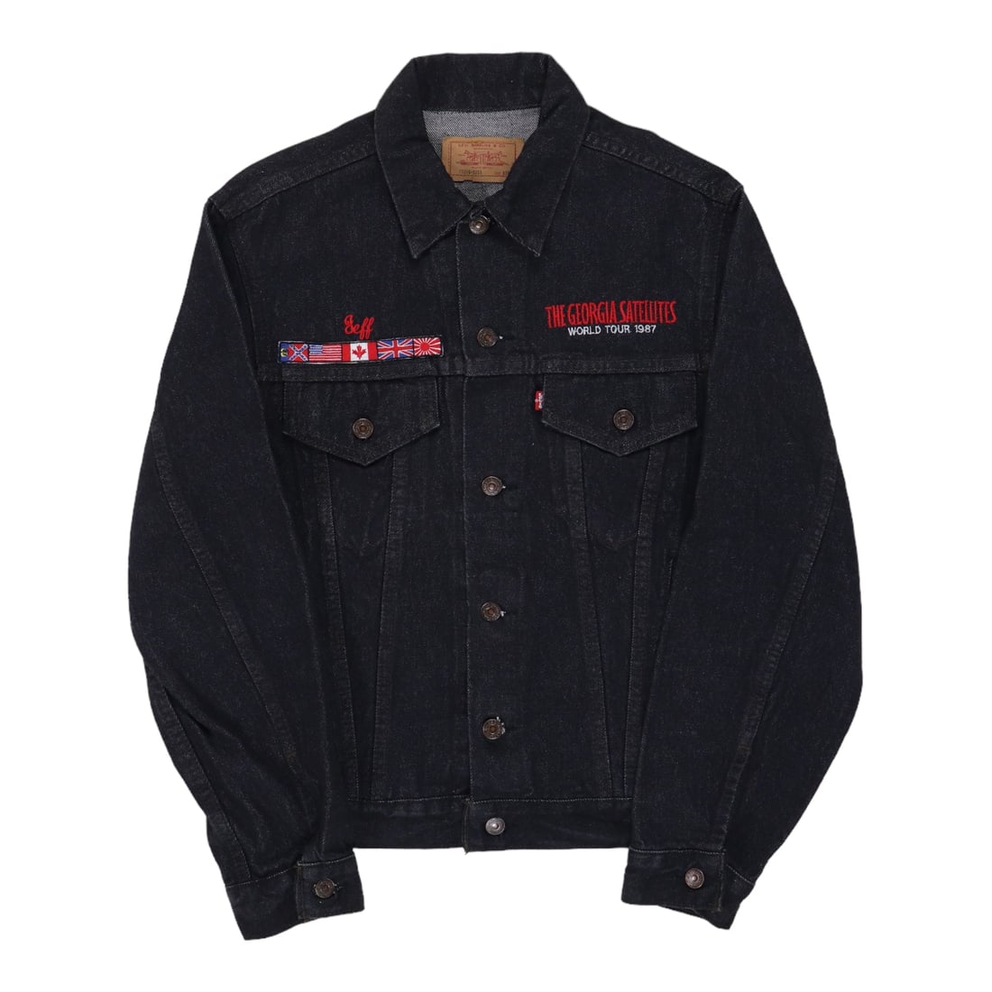 Blue Denim Tour Jacket 1987 The Georgia Satellites Vintage (1 of 4)