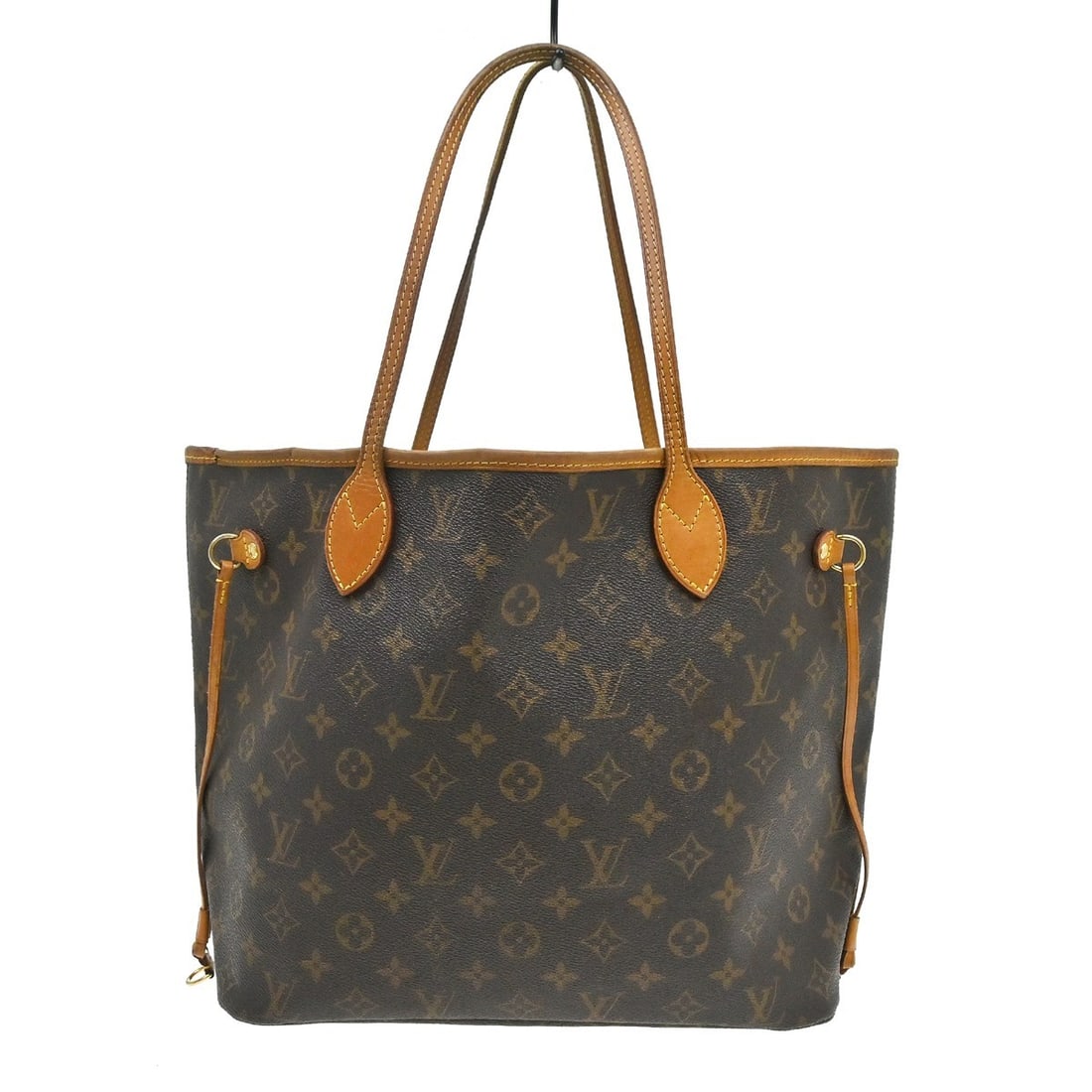 Louis Vuitton Neverfull MM Monogram Canvas Tote M40156: Louis Vuitton Neverfull MM Monogram Canvas Tote M40156 Vintage Louis Vuitton Neverfull MM shoulder tote bag in brown Monogram canvas with leather double handles and a beige canvas lining. The bag feat
