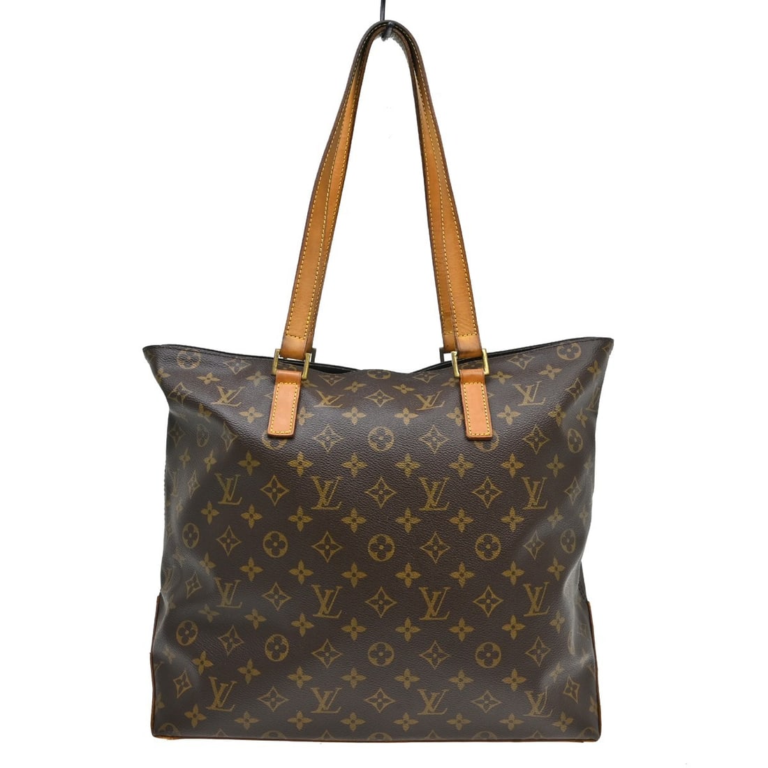 Louis Vuitton M51151 Cabas Mezzo Monogram Canvas Large Tote: Louis Vuitton M51151 Cabas Mezzo Monogram Canvas Large Tote Vintage Louis Vuitton Cabas Mezzo hand tote bag in Monogram canvas and leather, made in France. It features a zip closure, double handles, a