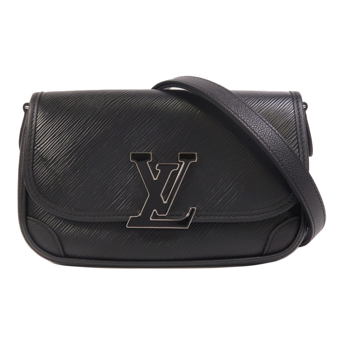 Louis Vuitton Buci M59386 black Epi calfskin shoulder bag: Louis Vuitton Buci M59386 black Epi calfskin shoulder bag Louis Vuitton Buci shoulder bag in black Epi and calfskin leather. This women's bag features a structured silhouette with an adjustable should