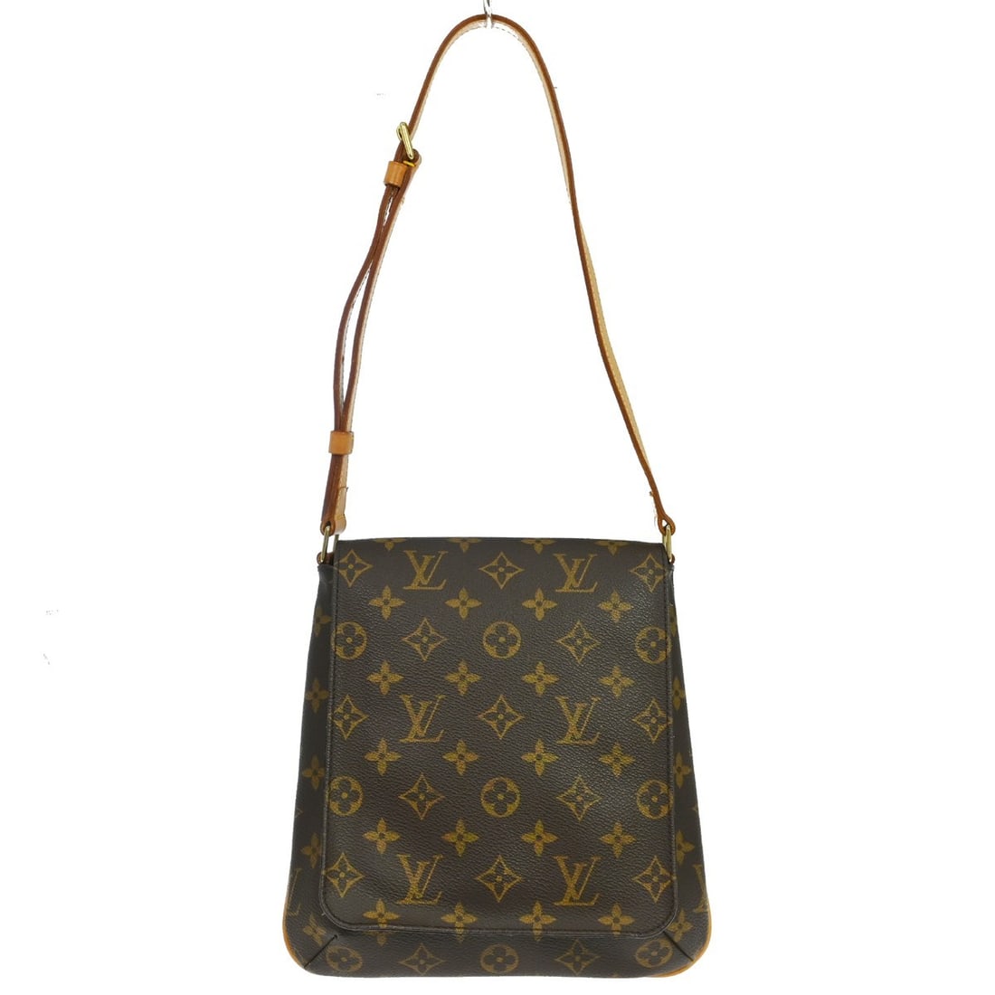 Louis Vuitton Musette Salsa Monogram Canvas Shoulder Bag M51258: Louis Vuitton Musette Salsa Monogram Canvas Shoulder Bag M51258 Vintage Louis Vuitton Musette Salsa short shoulder bag in brown Monogram canvas with leather trim. This medium shoulder bag features a f