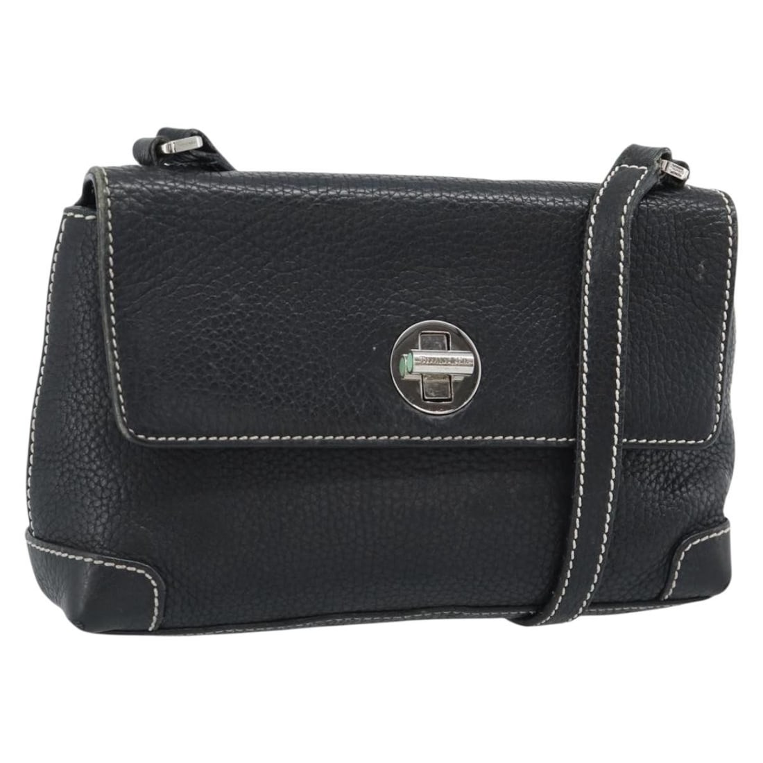 Black Leather Shoulder Bag Tiffany & Co. Vintage: Black Leather Shoulder Bag Tiffany & Co. Vintage Vintage Tiffany & Co. leather item for women in black. Made in Italy, it measures 22 cm x 14 cm x 5 cm. Condition is good, with noted exterior deformat