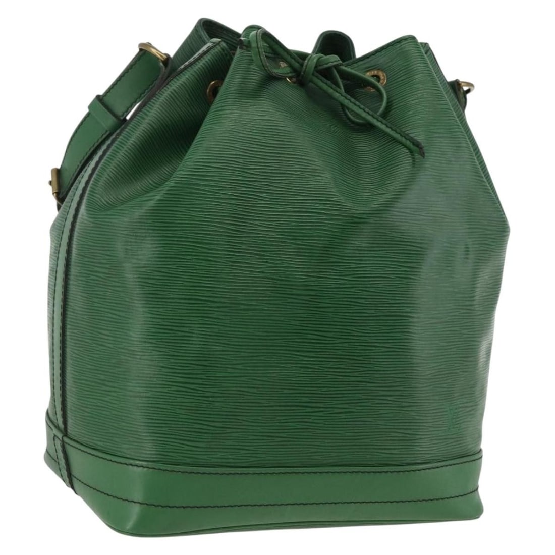 Louis Vuitton M44004 Noe Green Epi Leather Shoulder Bag: Louis Vuitton M44004 Noe Green Epi Leather Shoulder Bag Louis Vuitton Epi Noe Shoulder Bag in green Epi leather, made in France. This women's shoulder bag measures approximately 27 cm W x 34 cm H x 19