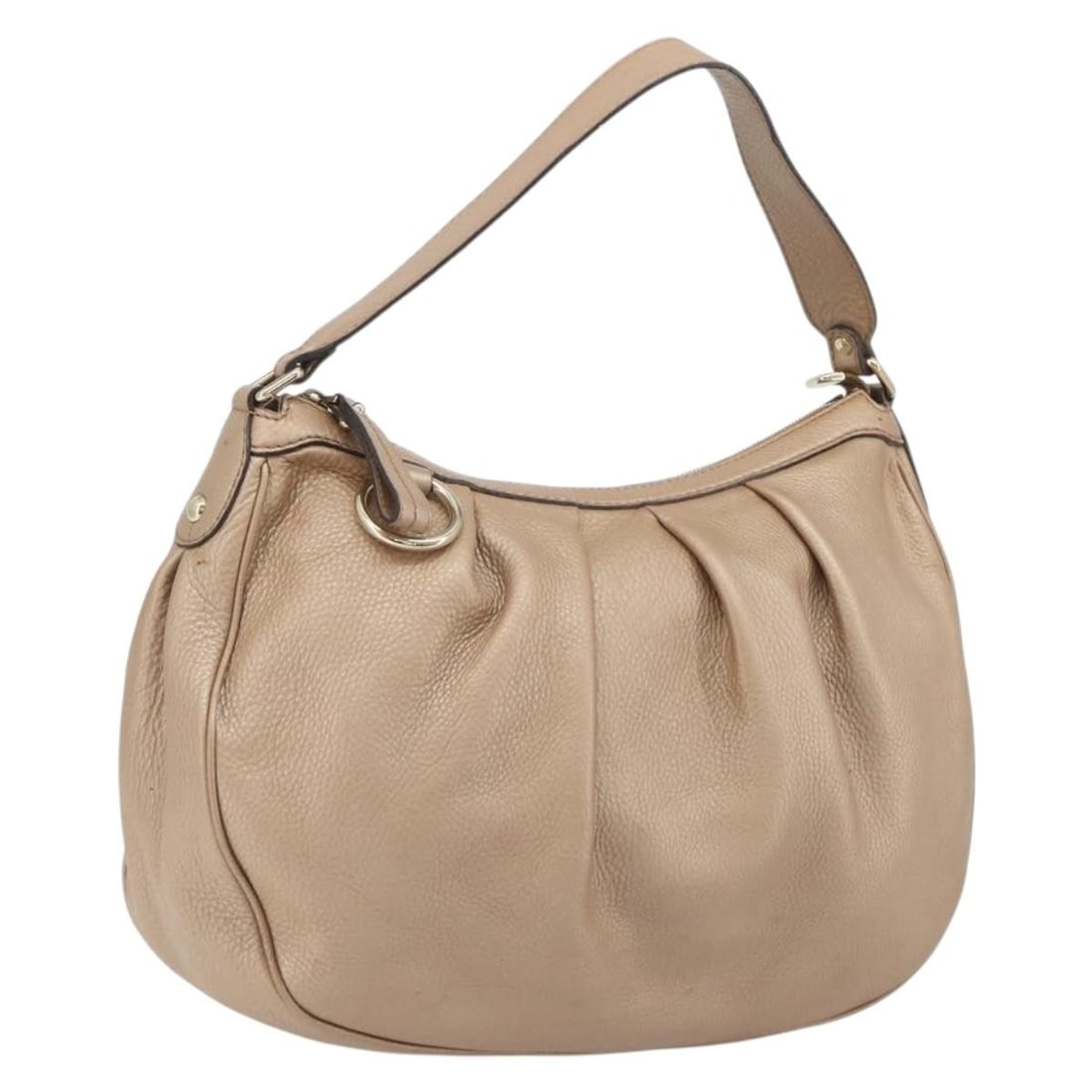 Gucci 232955 Leather Shoulder Bag in Champagne Gold: Gucci 232955 Leather Shoulder Bag in Champagne Gold Gucci Sukey shoulder bag in champagne gold leather. This women's bag is made in Italy and features a shoulder-carry design. Please note that only th