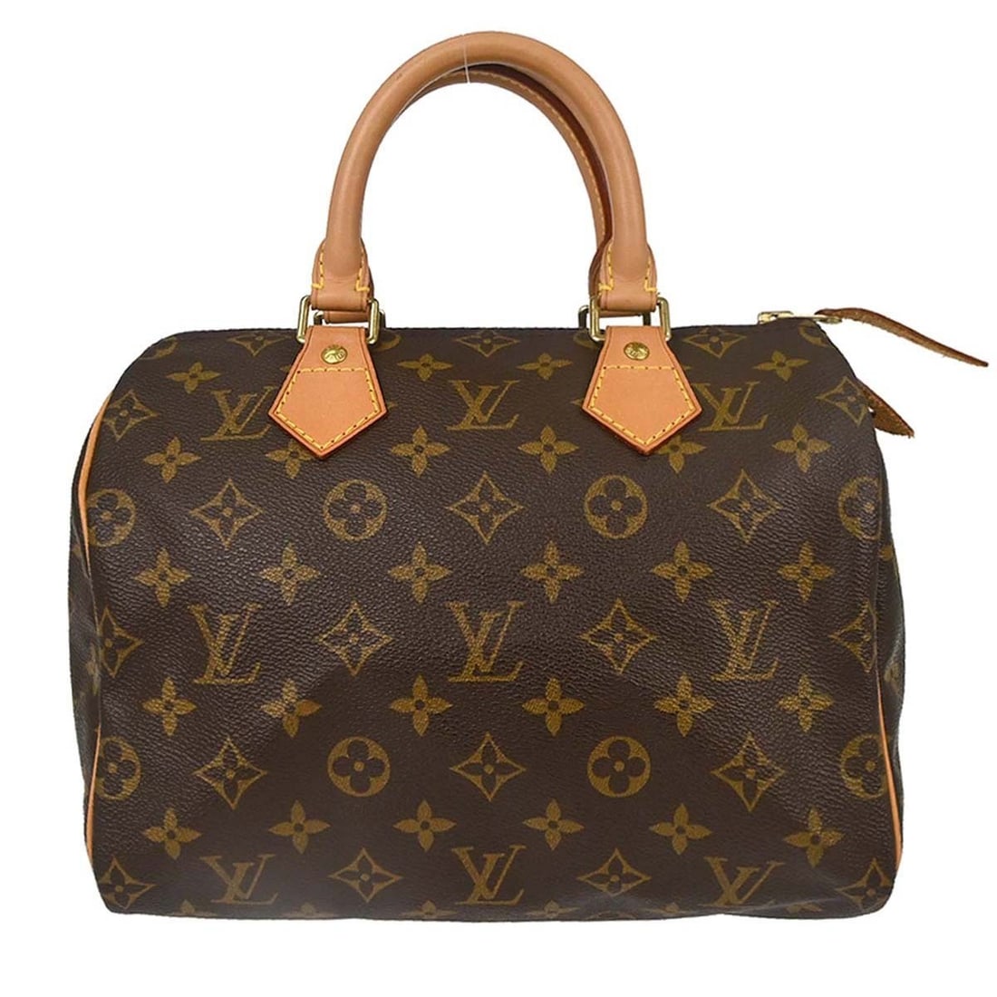 Louis Vuitton Speedy 25 Monogram Canvas Small Duffle Bag M41528: Louis Vuitton Speedy 25 Monogram Canvas Small Duffle Bag M41528 Vintage Louis Vuitton Speedy 25 handbag in the Monogram pattern with double leather handles and a zip closure. This women's duffle-style