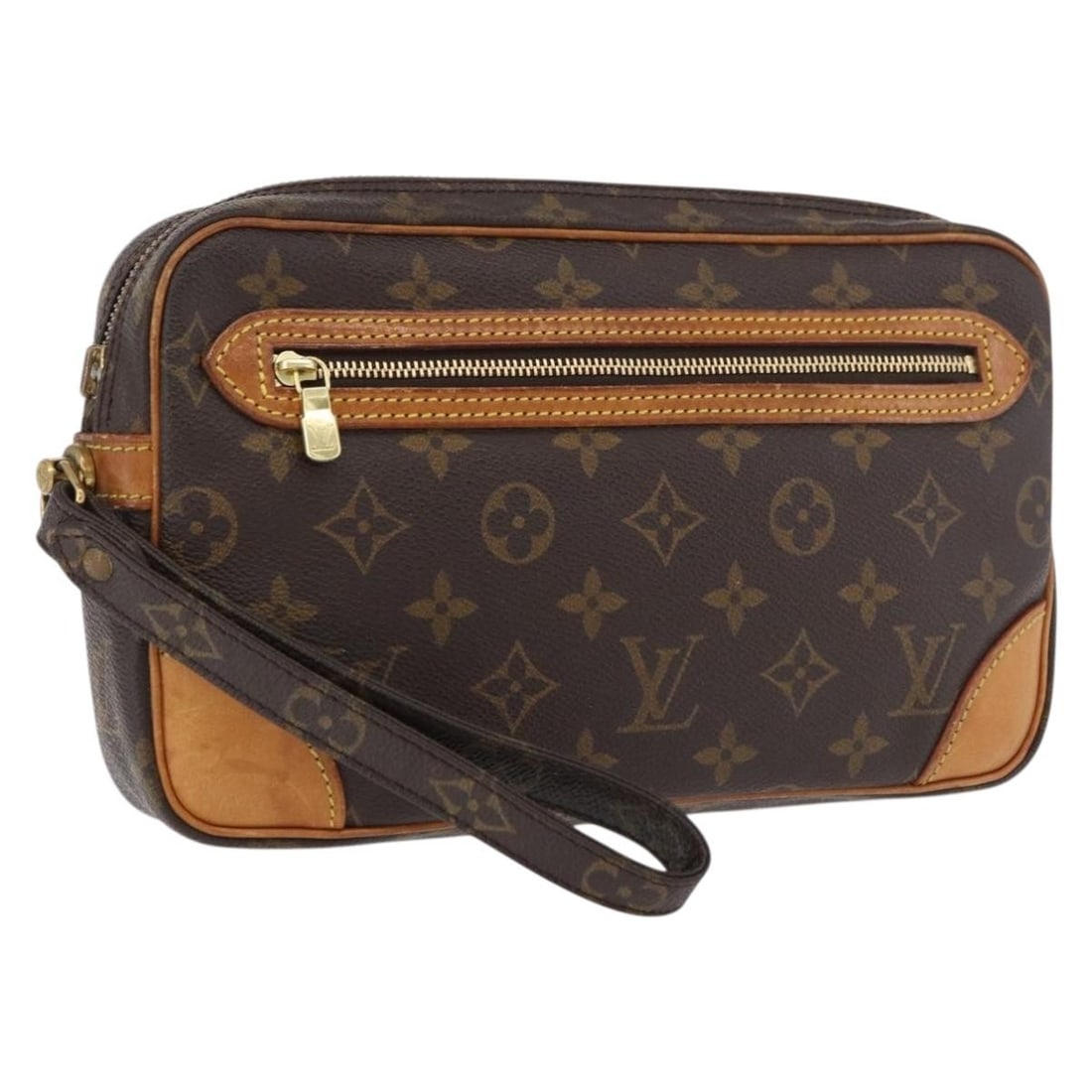 Louis Vuitton M51825 Marly Dragonne GM Monogram Canvas Clutch: Louis Vuitton M51825 Marly Dragonne GM Monogram Canvas Clutch Louis Vuitton Marly Dragonne GM clutch bag in Monogram Canvas, made in France. This women's clutch is identified by product number M51825 