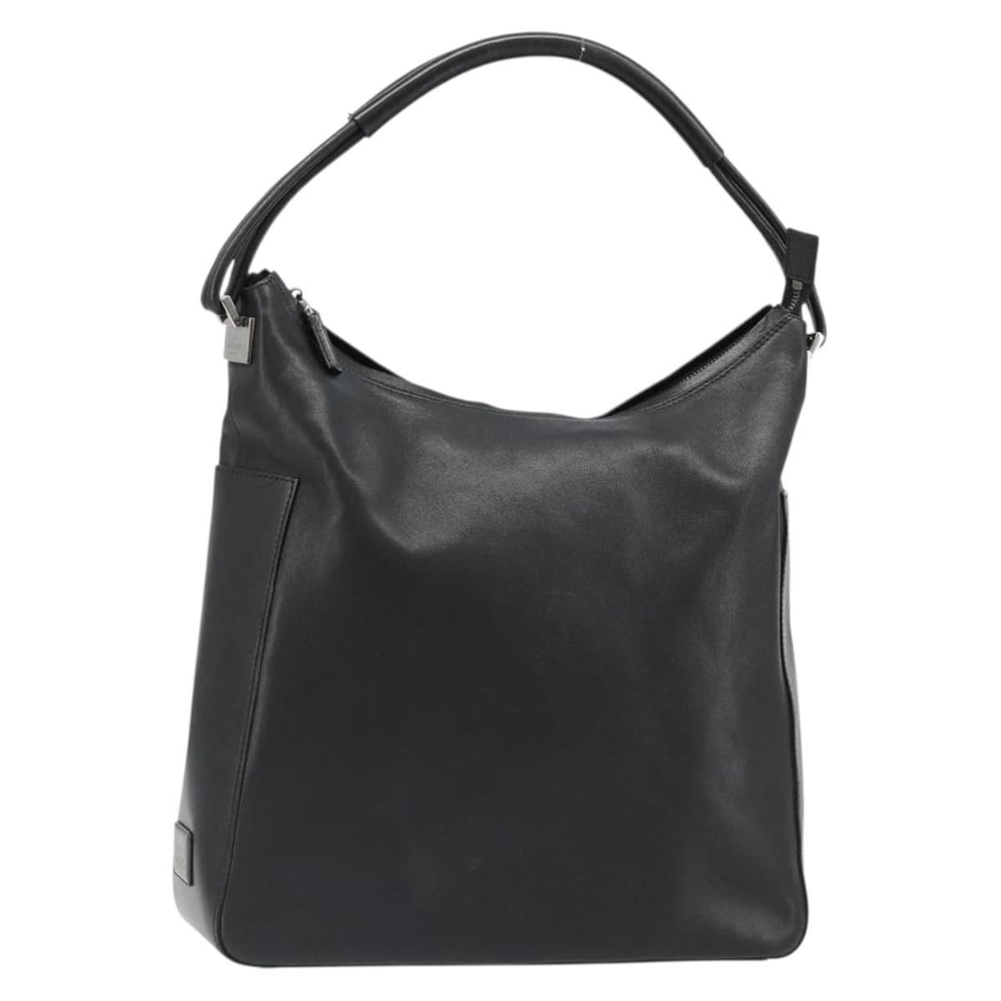 Gucci 001 3770 Leather Shoulder Bag Black Silver Italy (1 of 18)