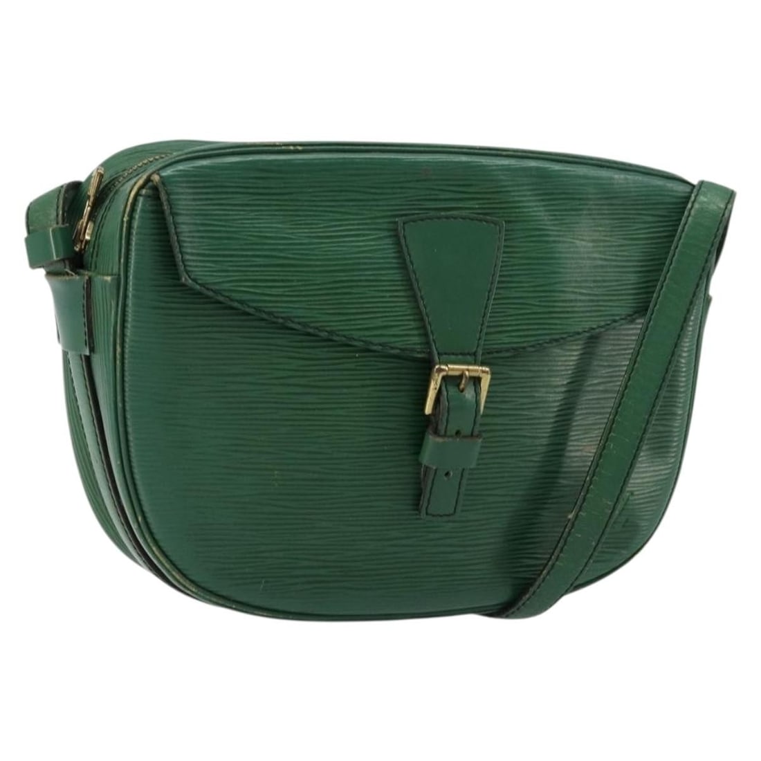 Louis Vuitton M52154 Jeune Fille MM Green Epi Leather Shoulder Bag: Louis Vuitton M52154 Jeune Fille MM Green Epi Leather Shoulder Bag Louis Vuitton Epi Jeune Fille MM shoulder bag in green Epi leather. This women's shoulder bag is made in France and includes only the