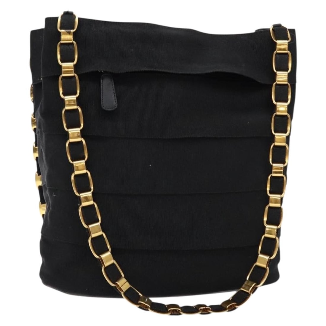 Black Canvas Shoulder Bag Salvatore Ferragamo Vala: Black Canvas Shoulder Bag Salvatore Ferragamo Vala This Salvatore Ferragamo Vala shoulder bag is crafted from black canvas and designed for women. The pre-owned bag displays signs of use, including su