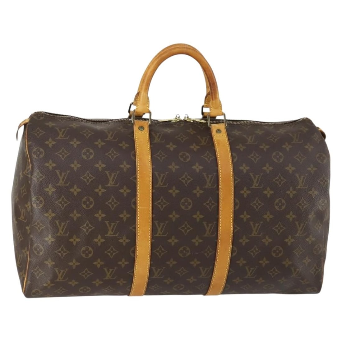 Louis Vuitton Keepall 50 Monogram Canvas Boston Bag M41426: Louis Vuitton Keepall 50 Monogram Canvas Boston Bag M41426 A Louis Vuitton Keepall 50 Boston bag in Monogram Canvas, made in France. This pre-owned bag is identified by product number M41426 and featu