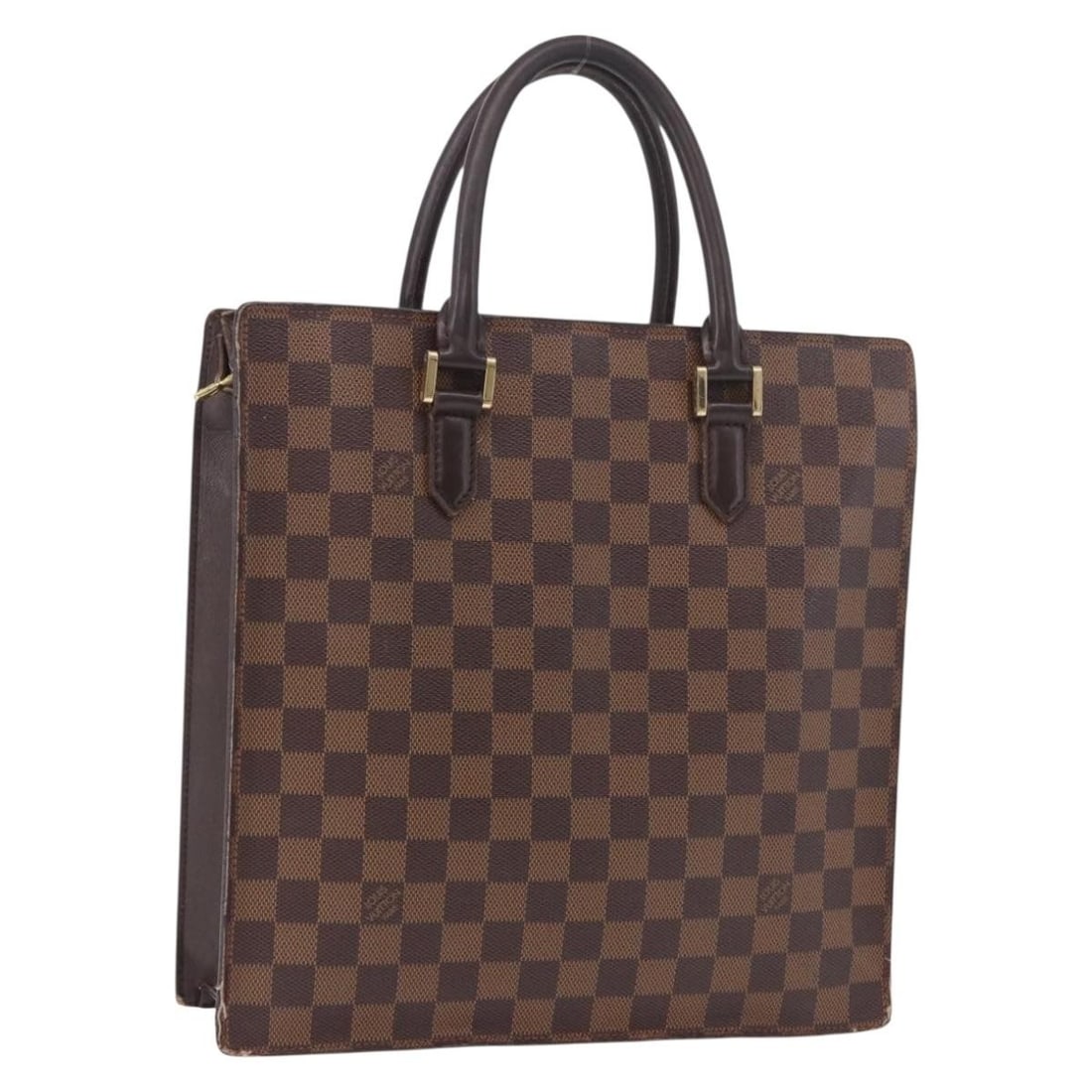 Louis Vuitton Venice PM Hand Bag Damier Ebene N51145: Louis Vuitton Venice PM Hand Bag Damier Ebene N51145 Louis Vuitton Venice PM handbag in Damier Ebene. This women's handbag is made in France and shows heavy signs of use, including loss of shape, rubb