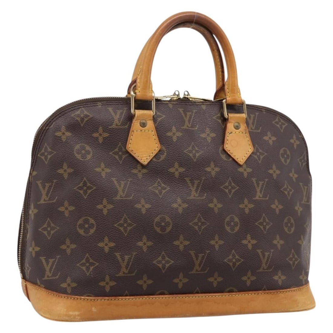 Louis Vuitton M51130 Alma Monogram Canvas Women's Handbag: Louis Vuitton M51130 Alma Monogram Canvas Women's Handbag Louis Vuitton Alma handbag in Monogram canvas with a structured silhouette and top handles. This women's bag is made in the USA and is offered