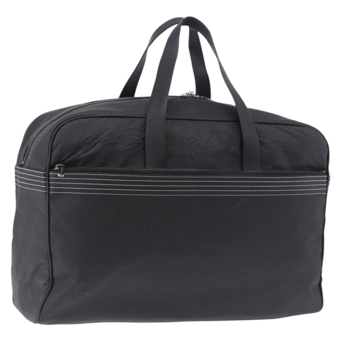 LOEWE Anagram PVC Leather Boston Bag Black Silver with Padlock Keys (1 of 18)