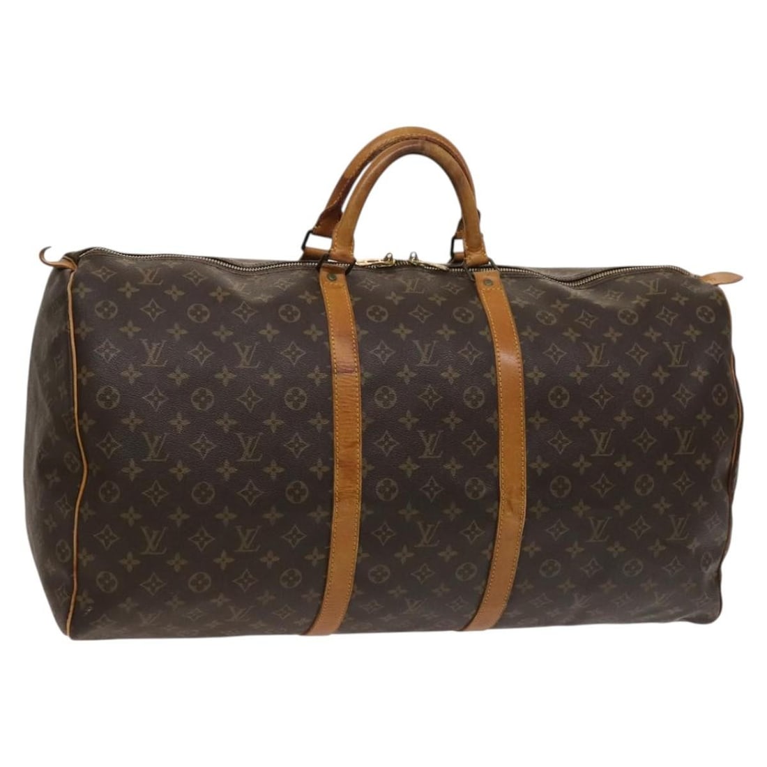 Louis Vuitton M41422 Keepall 60 Monogram Canvas Boston Bag: Louis Vuitton M41422 Keepall 60 Monogram Canvas Boston Bag Louis Vuitton Keepall 60 Boston bag in Monogram canvas, made in France. This women's bag is offered as the item only; the original box and du