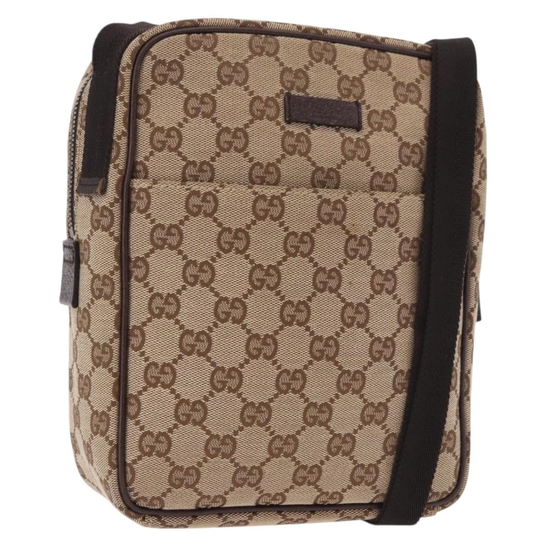 Gucci 122759 GG Canvas Shoulder Bag Beige Silver: Gucci 122759 GG Canvas Shoulder Bag Beige Silver Beige and silver Gucci shoulder bag made from GG Canvas, crafted in Italy. It features a shoulder strap with an approximate drop of 12.6-26.0 inches (3