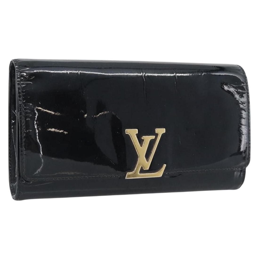 Louis Vuitton M51634 Pochette Louise EW black patent leather clutch (1 of 18)