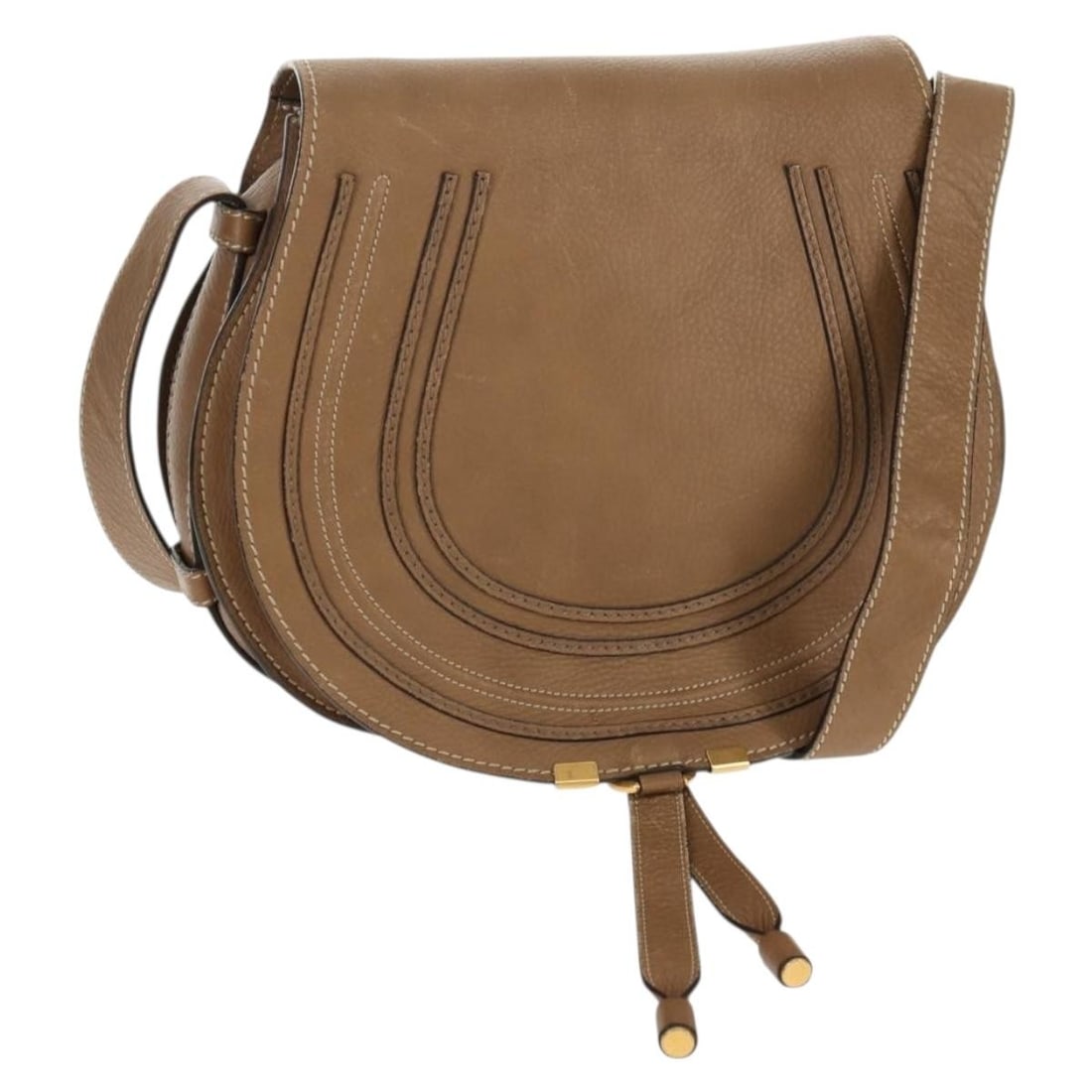 Chloe Mercy beige gold leather shoulder bag: Chloe Mercy beige gold leather shoulder bag Chloe Mercy shoulder bag in beige leather with gold-tone accents. Made in Italy, this women's shoulder bag includes only the item shown; the original box an
