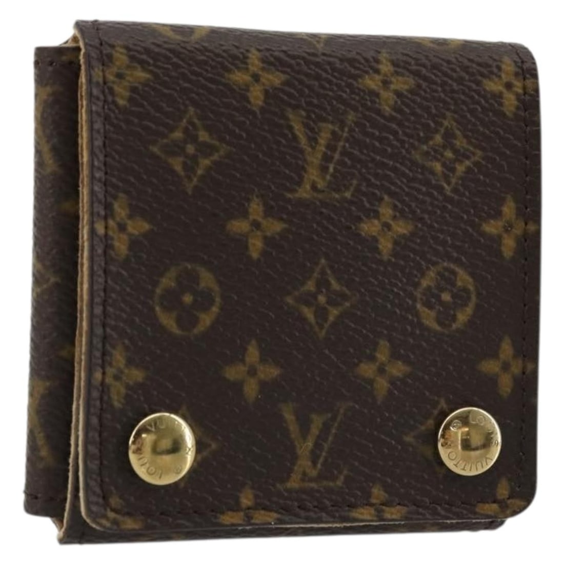 Louis Vuitton Monogram Canvas Jewelry Box Case France YKZ1515: Louis Vuitton Monogram Canvas Jewelry Box Case France YKZ1515 Louis Vuitton jewelry box in Monogram Canvas with a Monogram color finish. Made in France, this women's accessory measures approximately 7