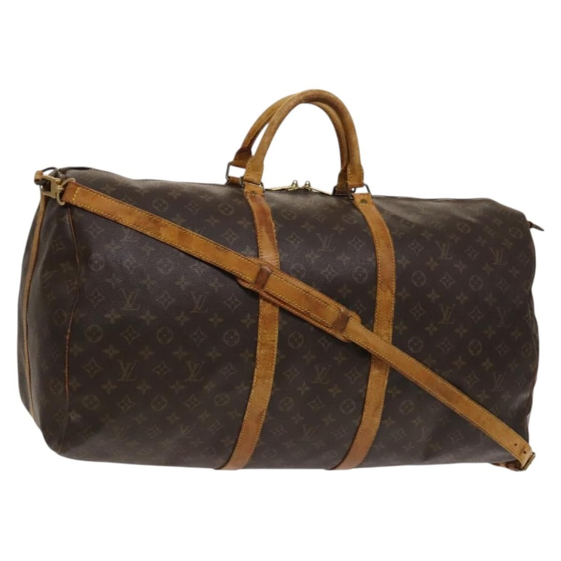 Louis Vuitton M41412 Keepall Bandouliere 60 Monogram Boston Bag: Louis Vuitton M41412 Keepall Bandouliere 60 Monogram Boston Bag Louis Vuitton Keepall Bandouliere 60 Boston Bag in Monogram Canvas, made in France. This women's bag comes with a shoulder strap and is 