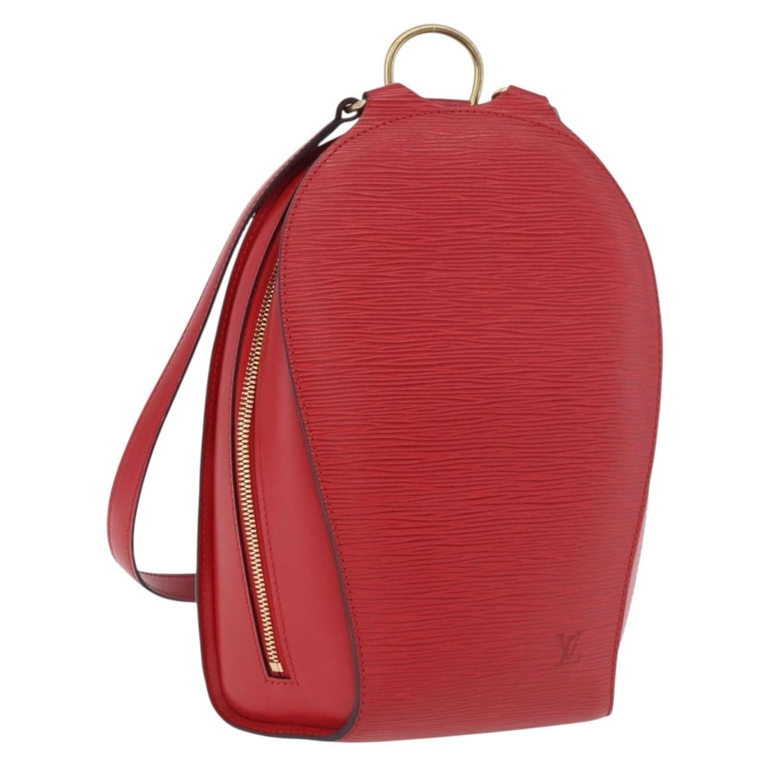 Louis Vuitton Mabillon Epi Leather Backpack Castilian Red M52237: Louis Vuitton Mabillon Epi Leather Backpack Castilian Red M52237 Louis Vuitton Mabillon backpack in Castilian Red Epi leather, made in France. This women's backpack is identified as product no. M52237