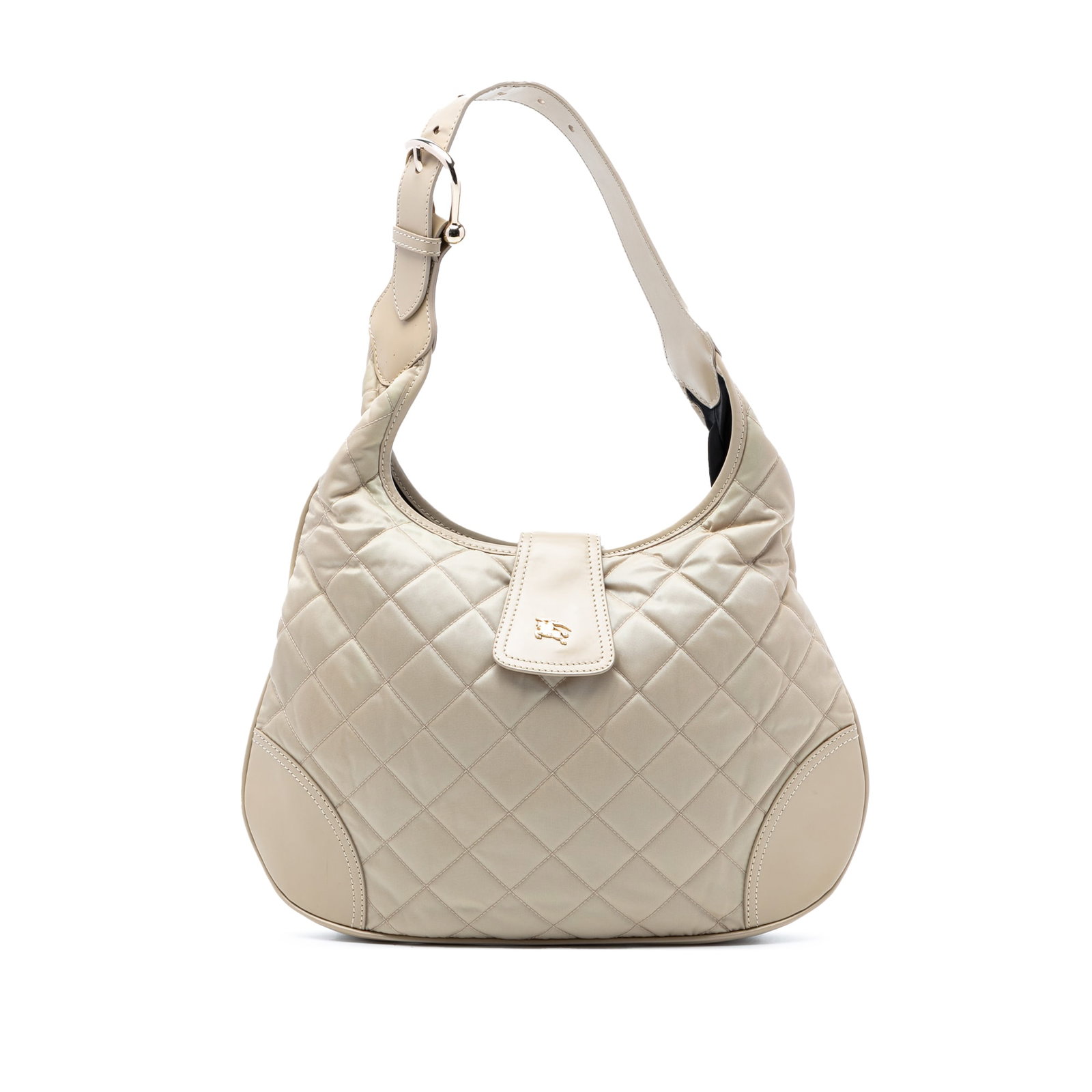 Burberry Brooke Hobo Quilted Nylon Shoulder Bag with Leather Trim (1 of 7)