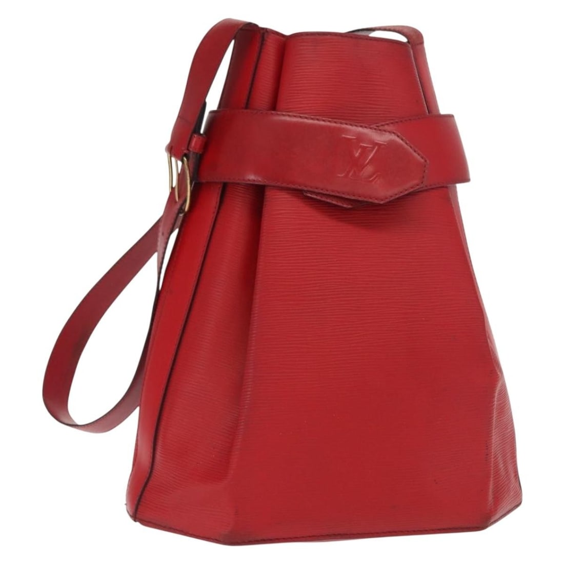 Louis Vuitton Epi Sac Depaule GM Red Shoulder Bag M80197 Auth: Louis Vuitton Epi Sac Depaule GM Red Shoulder Bag M80197 Auth Introducing the LOUIS VUITTON Epi Sac Depaule GM Shoulder Bag, a stunning accessory crafted from durable Epi leather in a vibrant red hue.