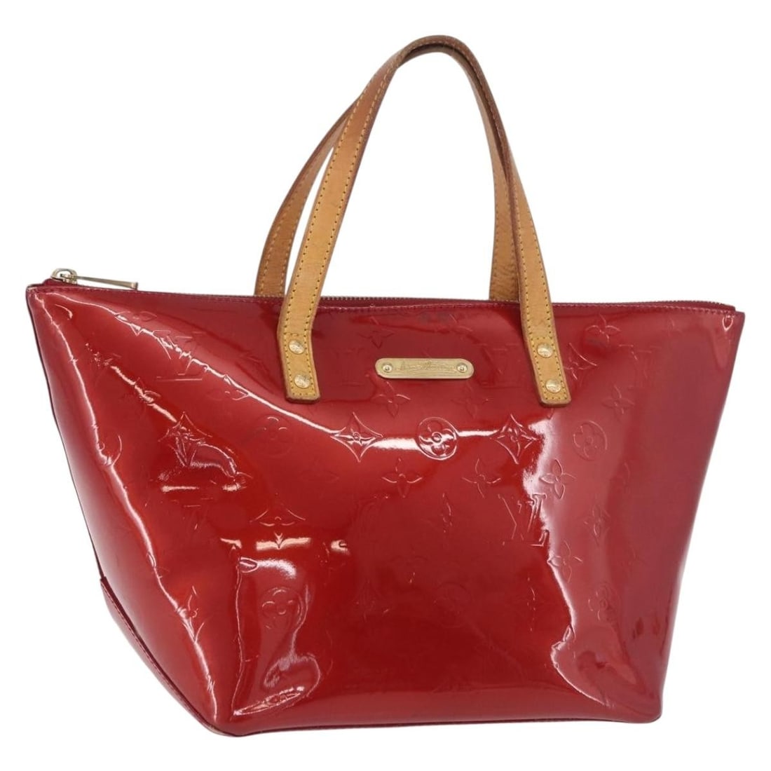 Louis Vuitton Bellevue PM Vernis Hand Bag Pomme D'amour M93583: Louis Vuitton Bellevue PM Vernis Hand Bag Pomme D'amour M93583 Louis Vuitton Vernis Bellevue PM handbag in Pomme D'amour patent leather. This women's handbag was made in France and is offered without 