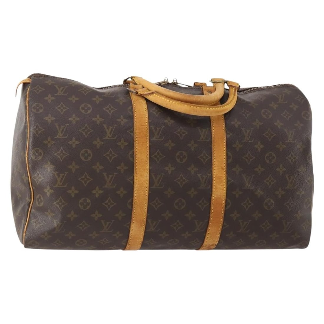 Louis Vuitton M41426 Keepall 50 Monogram Canvas Boston Bag: Louis Vuitton M41426 Keepall 50 Monogram Canvas Boston Bag Louis Vuitton Keepall 50 Boston Bag in Monogram Canvas, made in France. This women's bag features the classic Monogram color and measures app