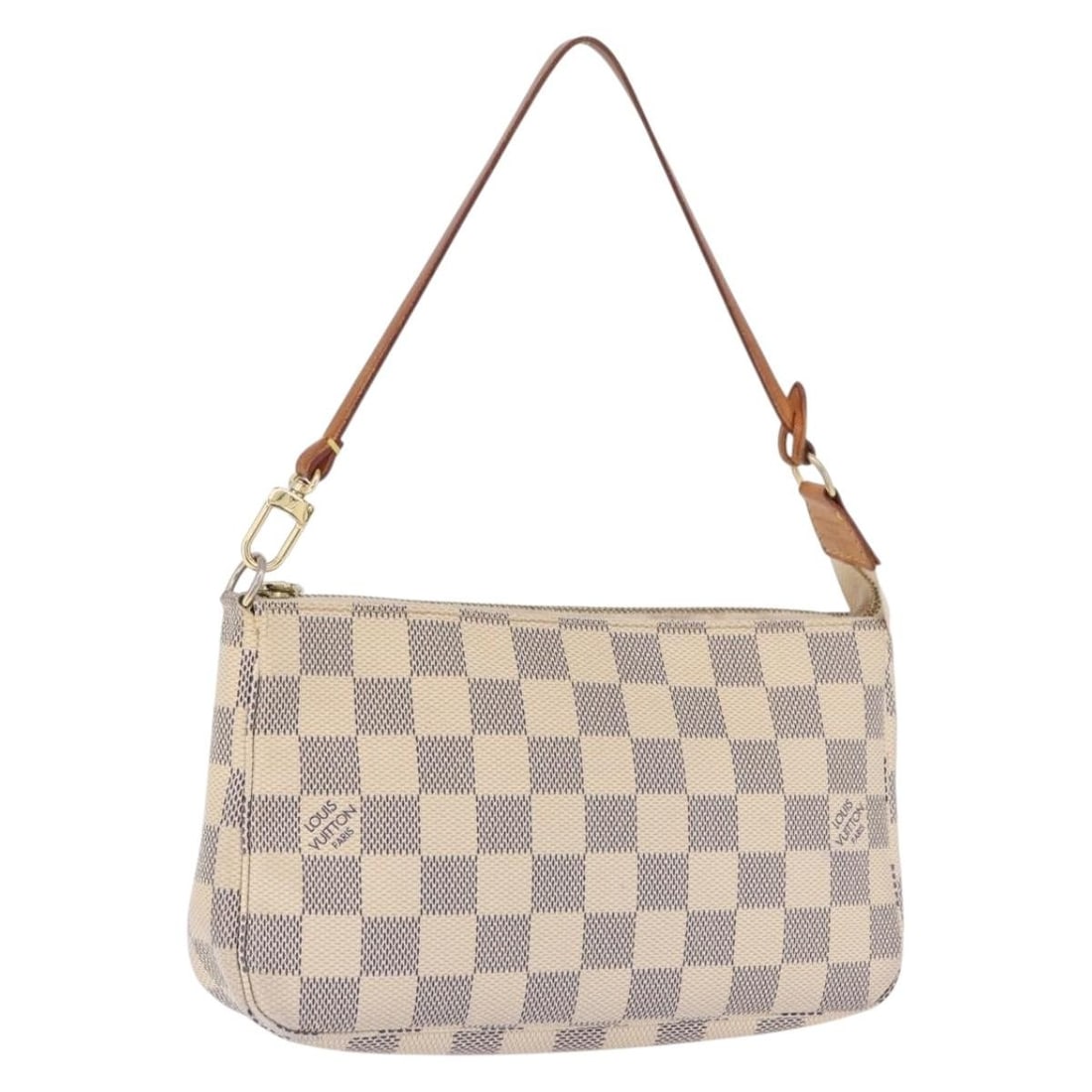 Louis Vuitton N51986 Pochette Accessoires Damier Azur Canvas Pouch: Louis Vuitton N51986 Pochette Accessoires Damier Azur Canvas Pouch Louis Vuitton Damier Azur Pochette Accessoires pouch in Damier Azur canvas. This women's pouch is made in Spain and includes only the