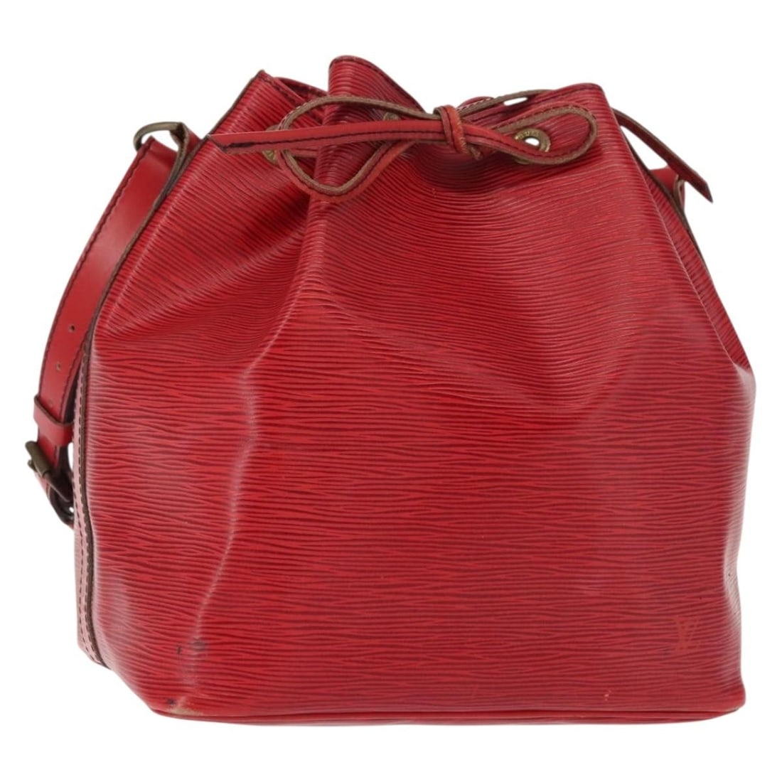 LOUIS VUITTON Epi Petit Noe Red Shoulder Bag M44107 Auth: LOUIS VUITTON Epi Petit Noe Red Shoulder Bag M44107 Auth Discover the elegance of the LOUIS VUITTON Epi Petit Noe Shoulder Bag in a striking red hue, crafted from premium Epi leather. This stylish sho