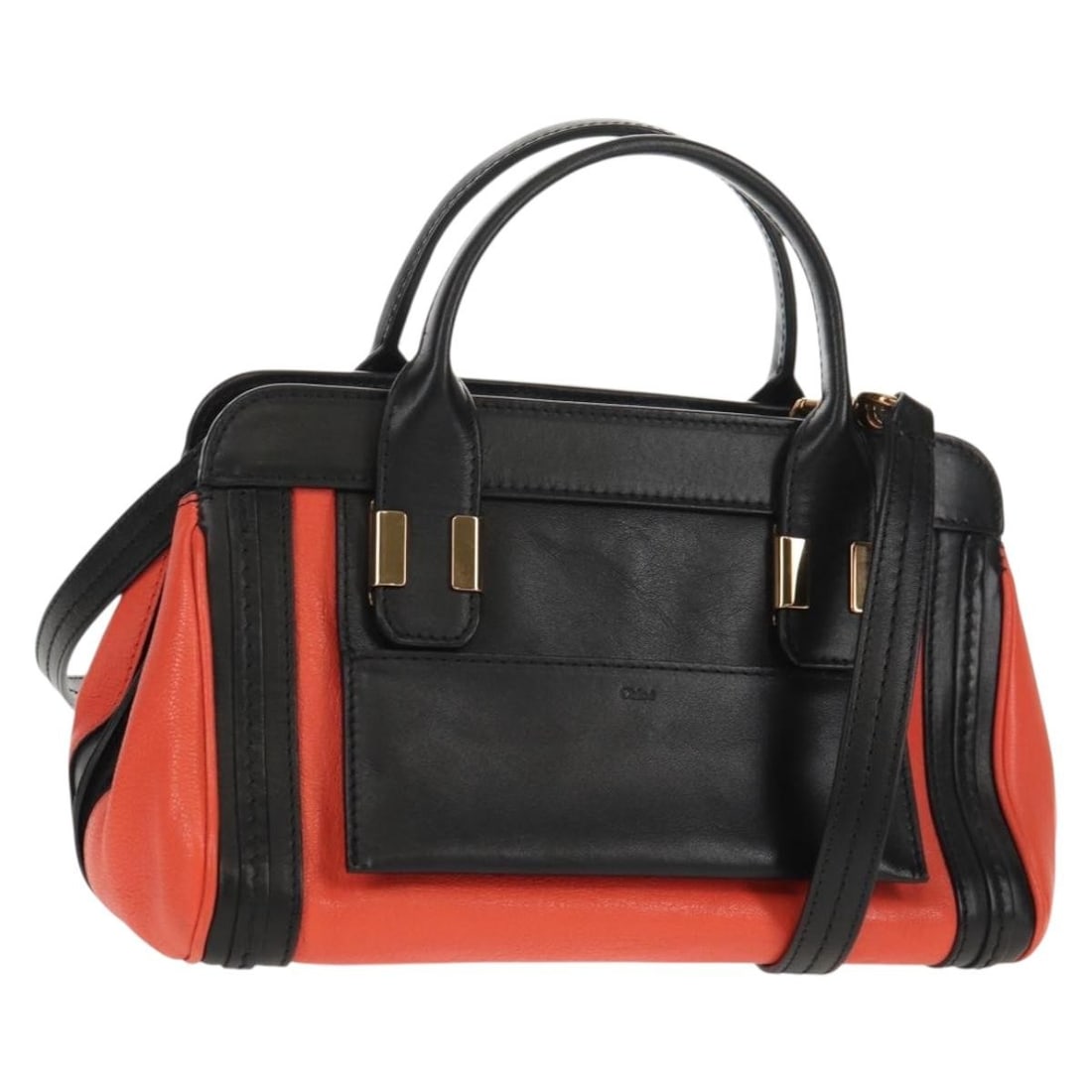 Chloe Alice Black Leather 2way Handbag with Strap and Dust Bag (1 of 18)