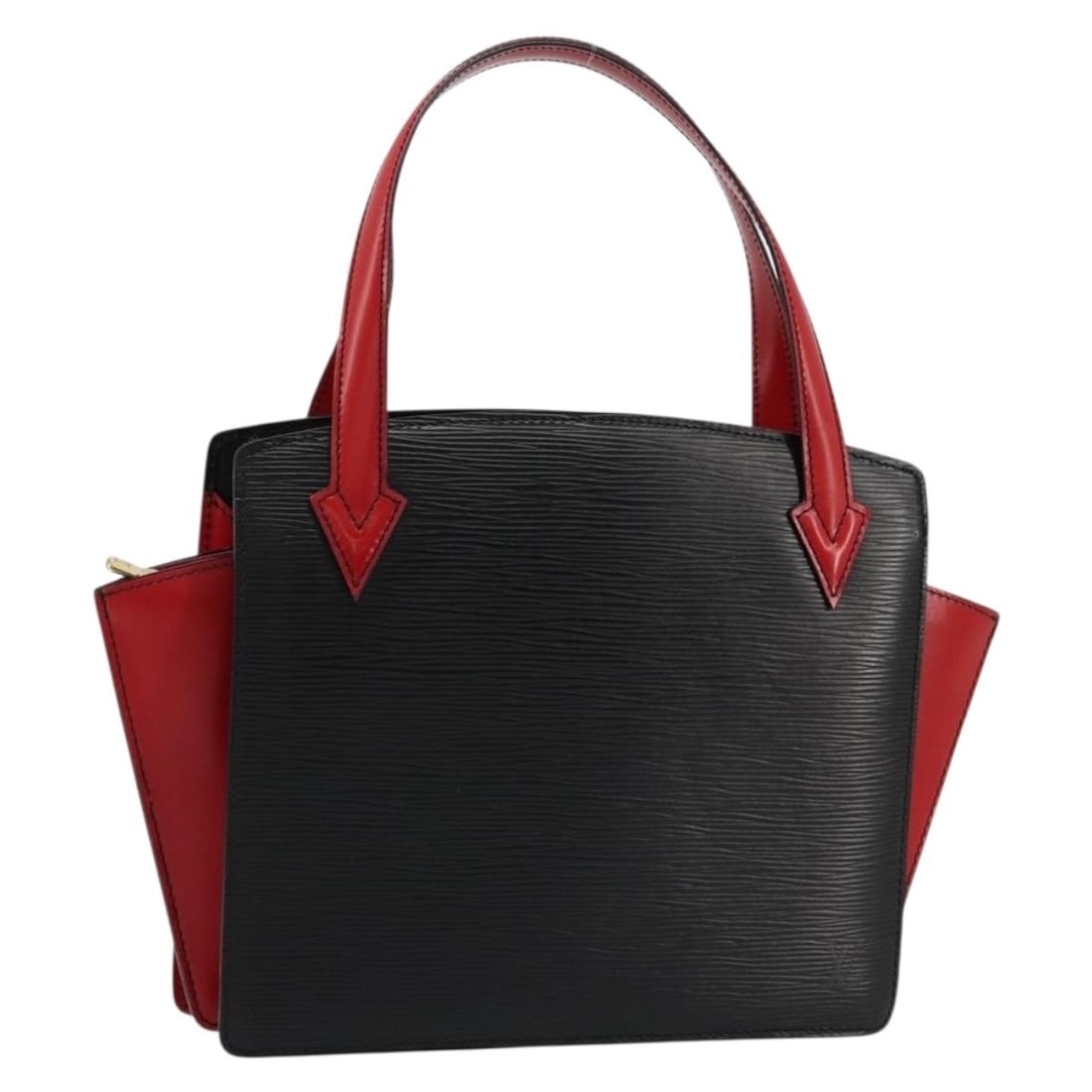 Louis Vuitton M52387 Varenne Epi Leather Handbag Black Red: Louis Vuitton M52387 Varenne Epi Leather Handbag Black Red Louis Vuitton Varenne handbag in black and red Epi leather. This women's handbag was made in France and is offered without the original box o