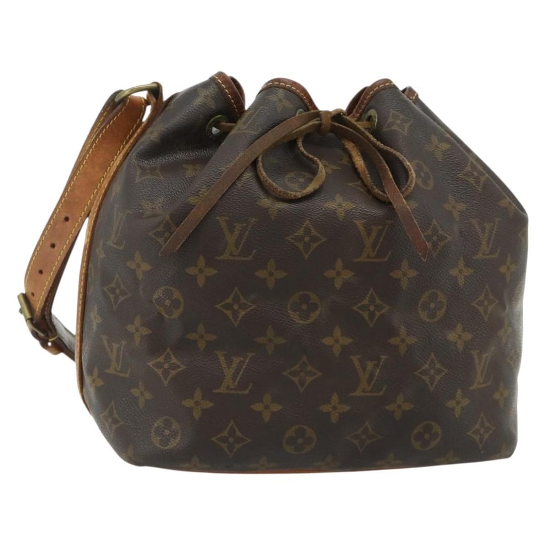 Louis Vuitton M42226 Petit Noe Monogram Canvas Shoulder Bag: Louis Vuitton M42226 Petit Noe Monogram Canvas Shoulder Bag Louis Vuitton Petit Noe shoulder bag in Monogram Canvas, made in France. This women's bag features the classic Monogram exterior and comes w