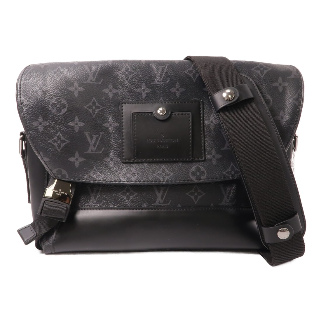 Louis Vuitton M40511 Voyager PM Monogram Eclipse Shoulder Bag Black (1 of 13)