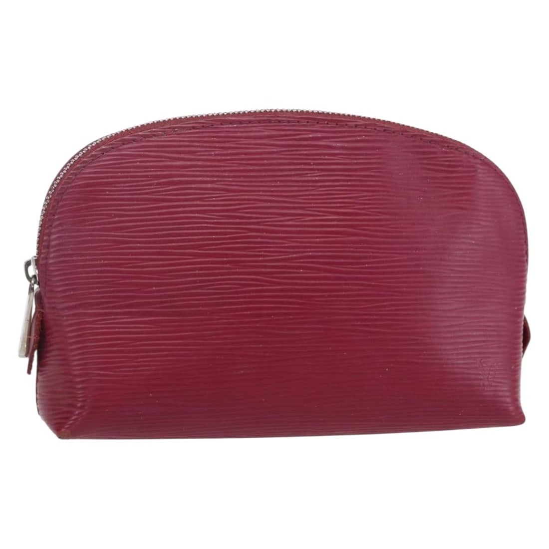 LOUIS VUITTON Epi Cosmetic Pouch Wine Red Grenard Auth SR3188: LOUIS VUITTON Epi Cosmetic Pouch Wine Red Grenard Auth SR3188 This LOUIS VUITTON Epi Pochette Cosmetic PM Pouch is a stylish and functional accessory, crafted in France from durable Epi leather in a s