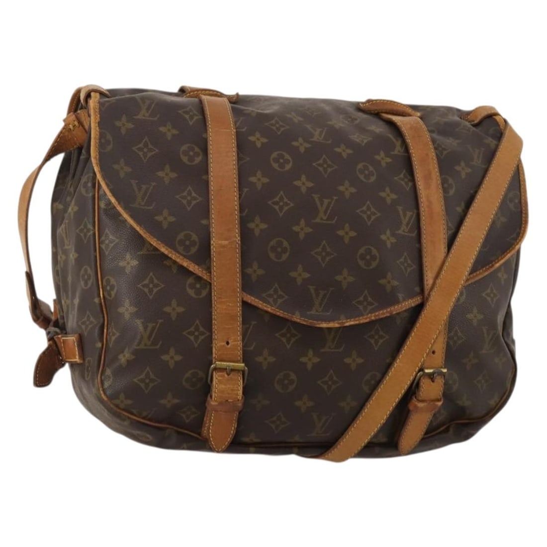Louis Vuitton Saumur 40 Monogram Canvas Shoulder Bag France: Louis Vuitton Saumur 40 Monogram Canvas Shoulder Bag France Louis Vuitton Saumur 40 shoulder bag in Monogram canvas, made in France. This women's bag is offered as the item only; box and dust bag are 