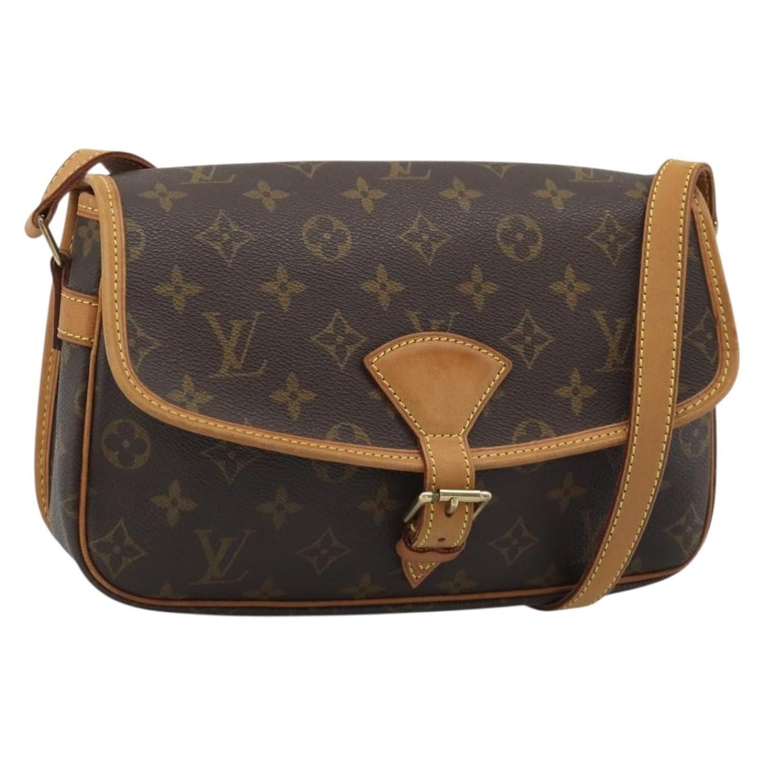 Louis Vuitton M42250 Sologne Monogram Canvas Shoulder Bag: Louis Vuitton M42250 Sologne Monogram Canvas Shoulder Bag Louis Vuitton Sologne shoulder bag in Monogram canvas, made in France. This women's bag includes a dust bag and features an adjustable shoulde