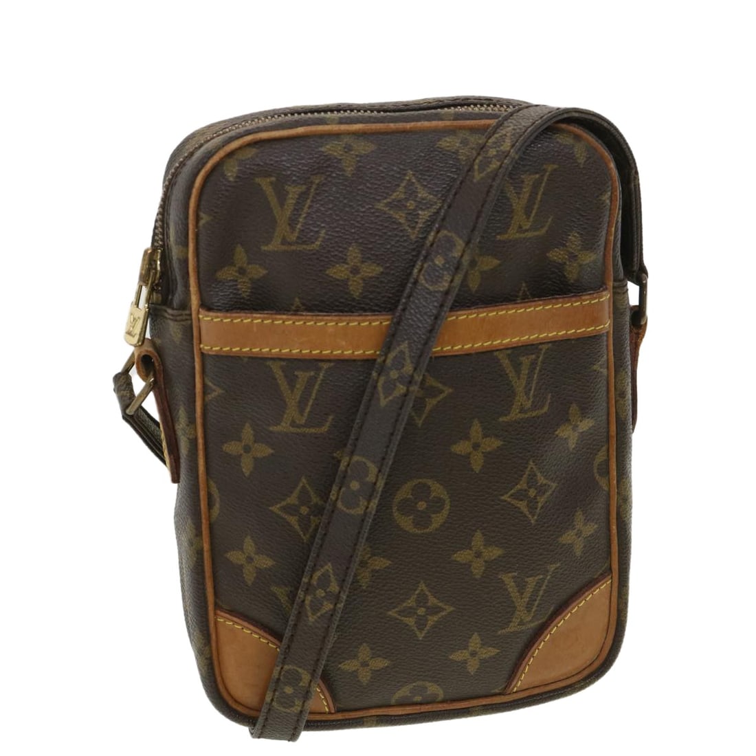 Louis Vuitton Danube M45266 Monogram Canvas Shoulder Bag: Louis Vuitton Danube M45266 Monogram Canvas Shoulder Bag Louis Vuitton Monogram Danube Shoulder Bag in Monogram Canvas, made in France. This women's shoulder bag features the Monogram exterior and a s