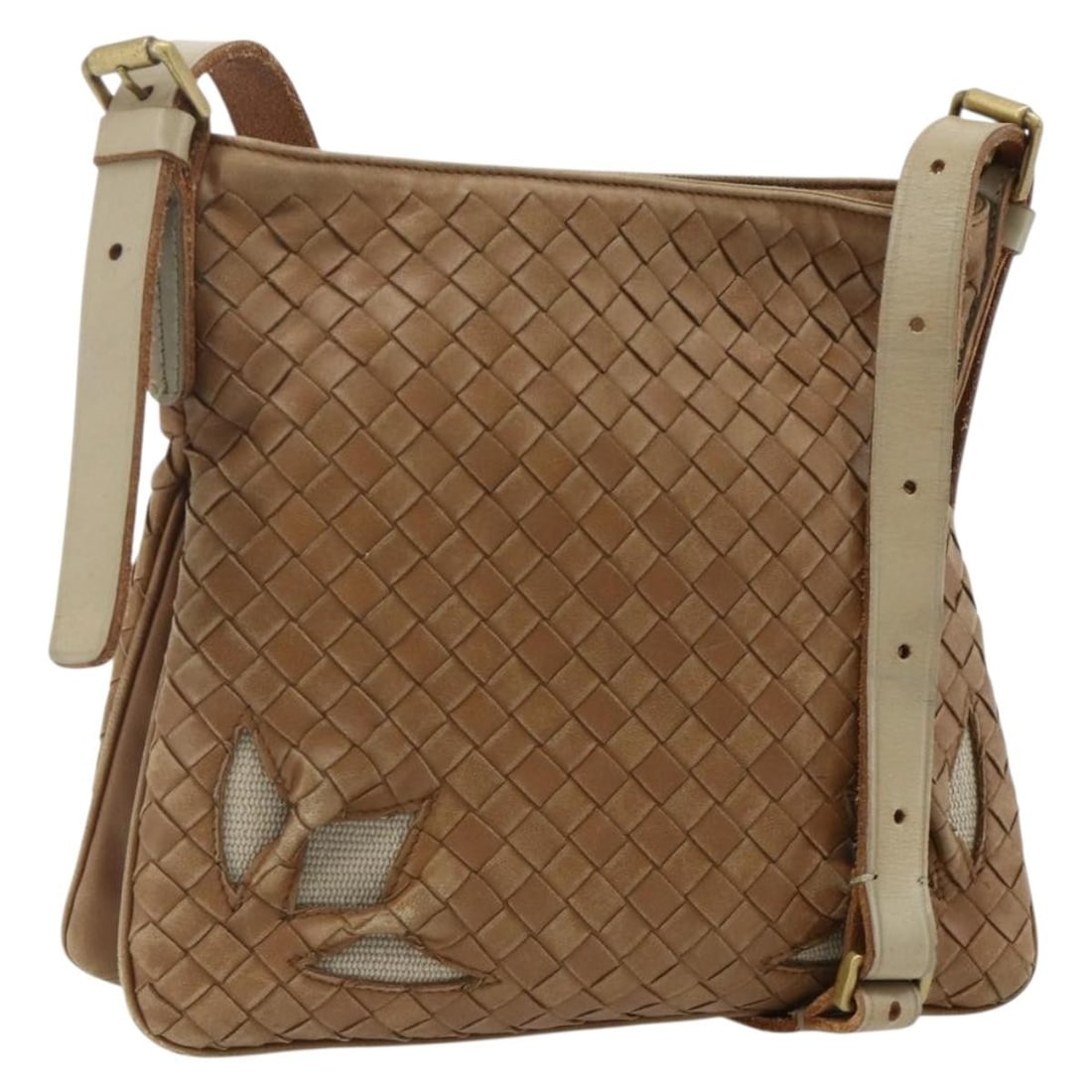 Bottega Veneta 170022 Intrecciato Leather Shoulder Bag Beige: Bottega Veneta 170022 Intrecciato Leather Shoulder Bag Beige Bottega Veneta Intrecciato shoulder bag in beige leather, made in Italy. This women's bag features a shoulder strap with an approximate 17.