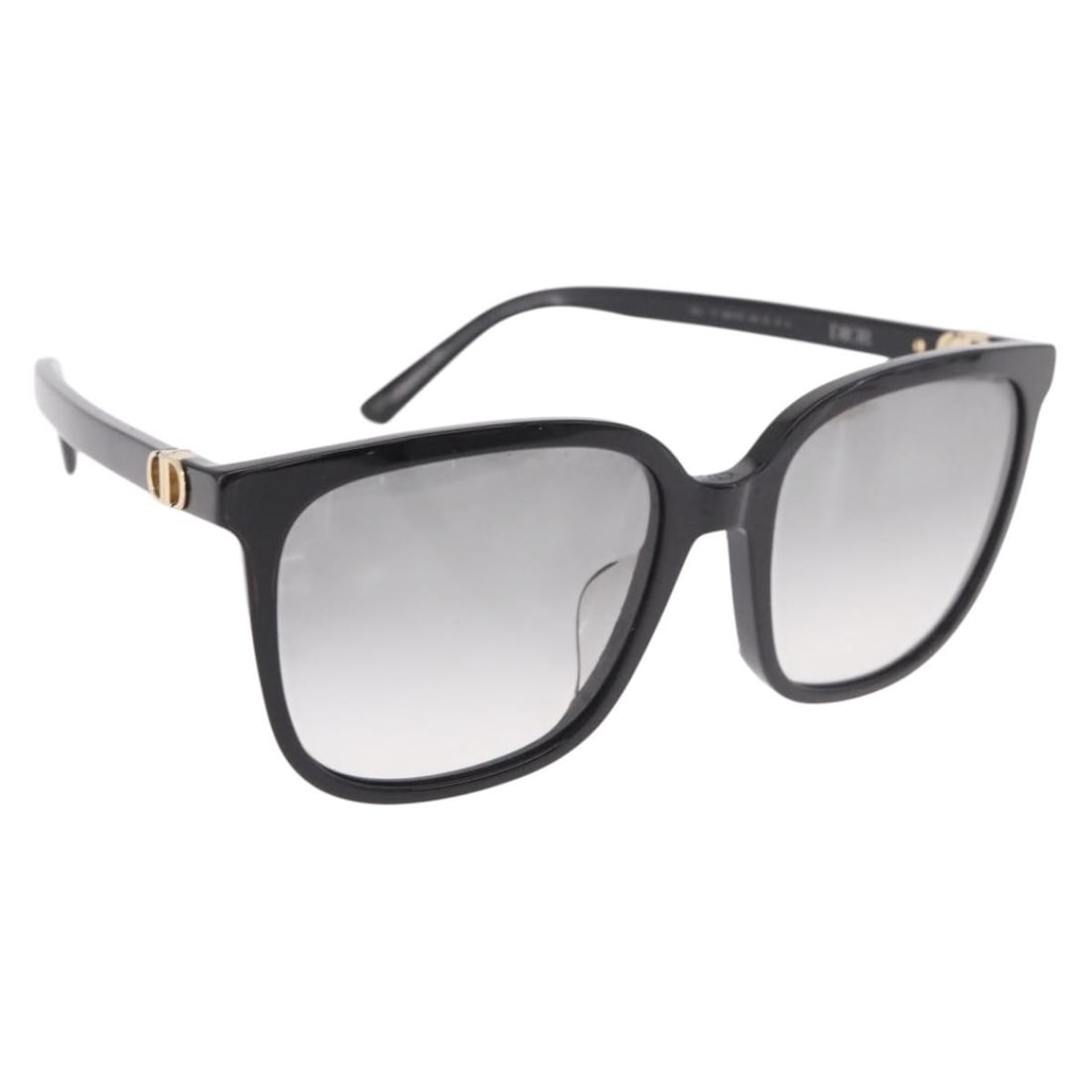 Christian Dior Black Plastic Sunglasses with Case Made in Italy (1 of 14)