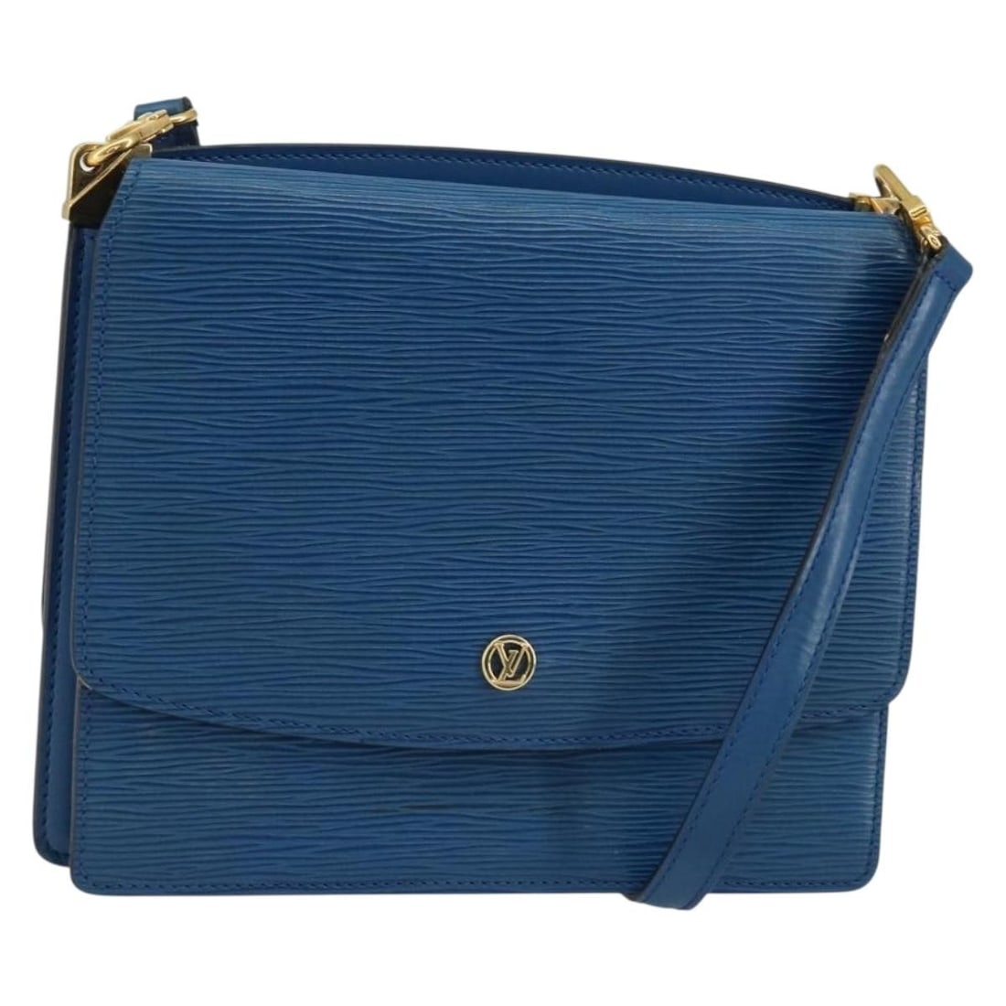 Louis Vuitton Grenel Blue Epi Leather Shoulder Bag M52362: Louis Vuitton Grenel Blue Epi Leather Shoulder Bag M52362 Louis Vuitton Grenel shoulder bag in blue Epi leather. This women's bag is made in France and features an adjustable shoulder strap. The sale 